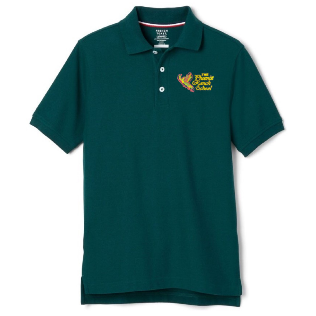 Phoenix Ranch School - Boy's Husky Short Sleeve Pique Polo
