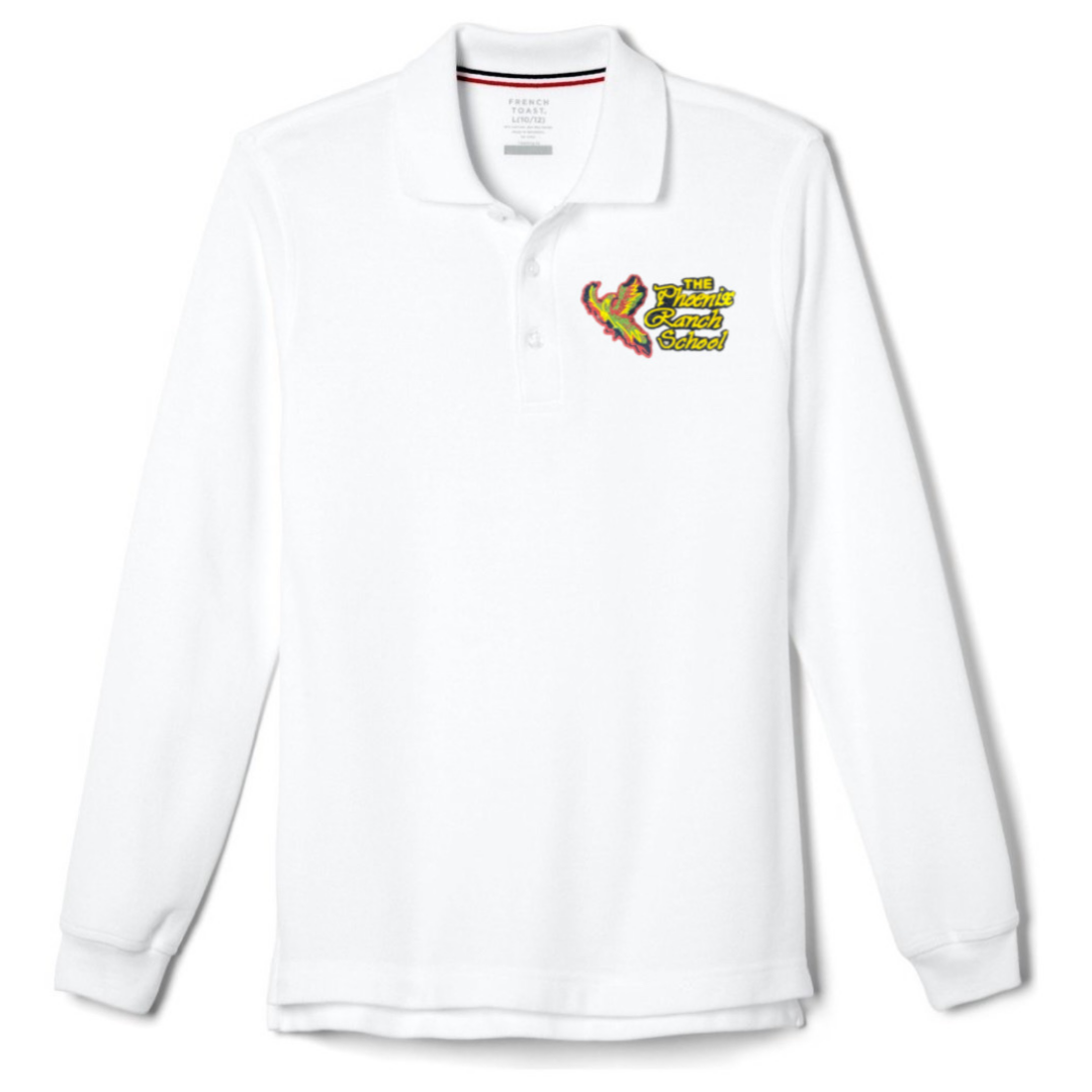 Phoenix Ranch School  - Boy's Long Sleeve Pique Polo