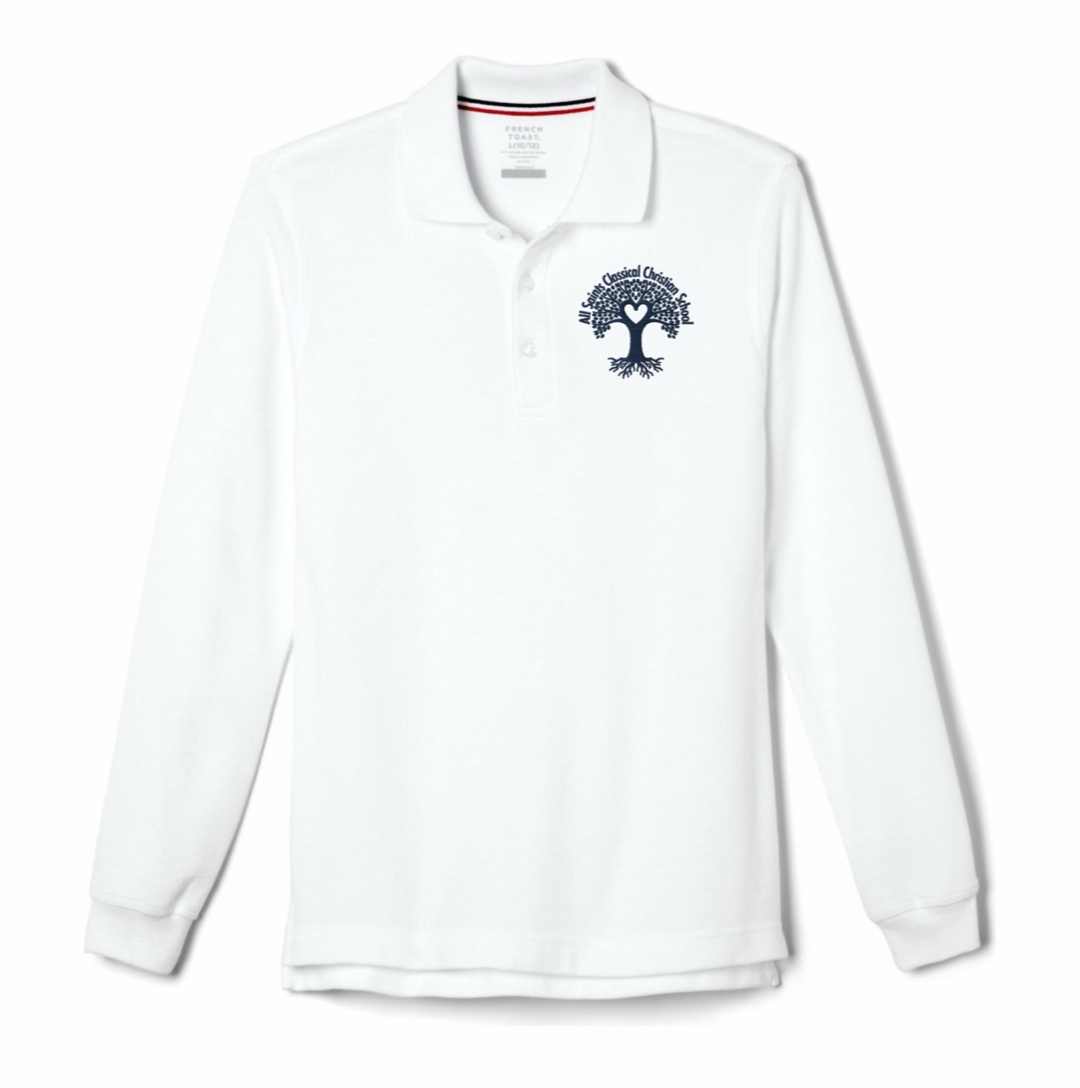 All Saints Classical - Youth / Adult Co-Ed Long Sleeve Pique Polos