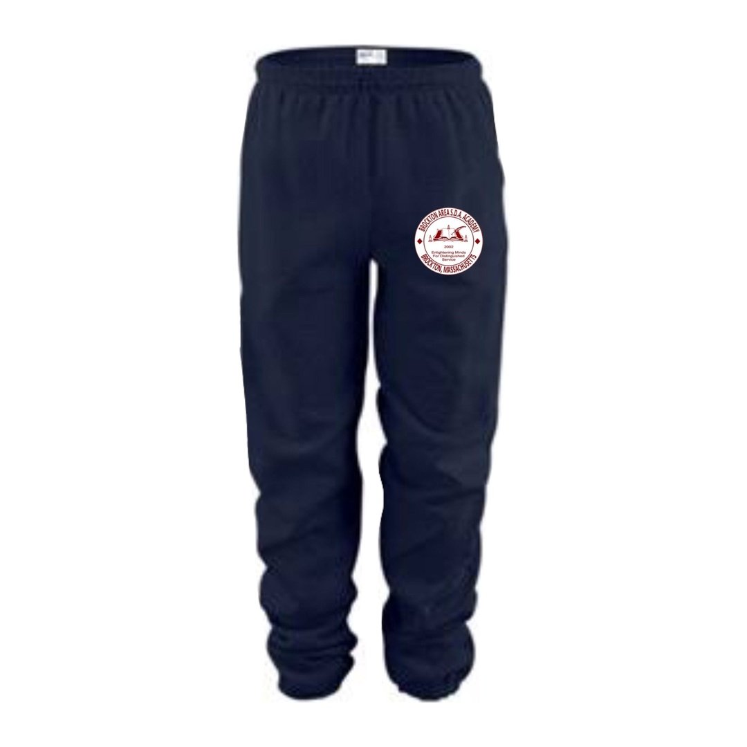 Brockton Area SDA - Navy Gym Sweatpants - Adult
