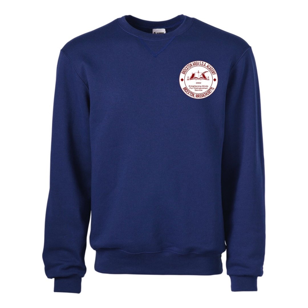Brockton Area SDA - Navy Crew Neck Sweatshirt - Adult
