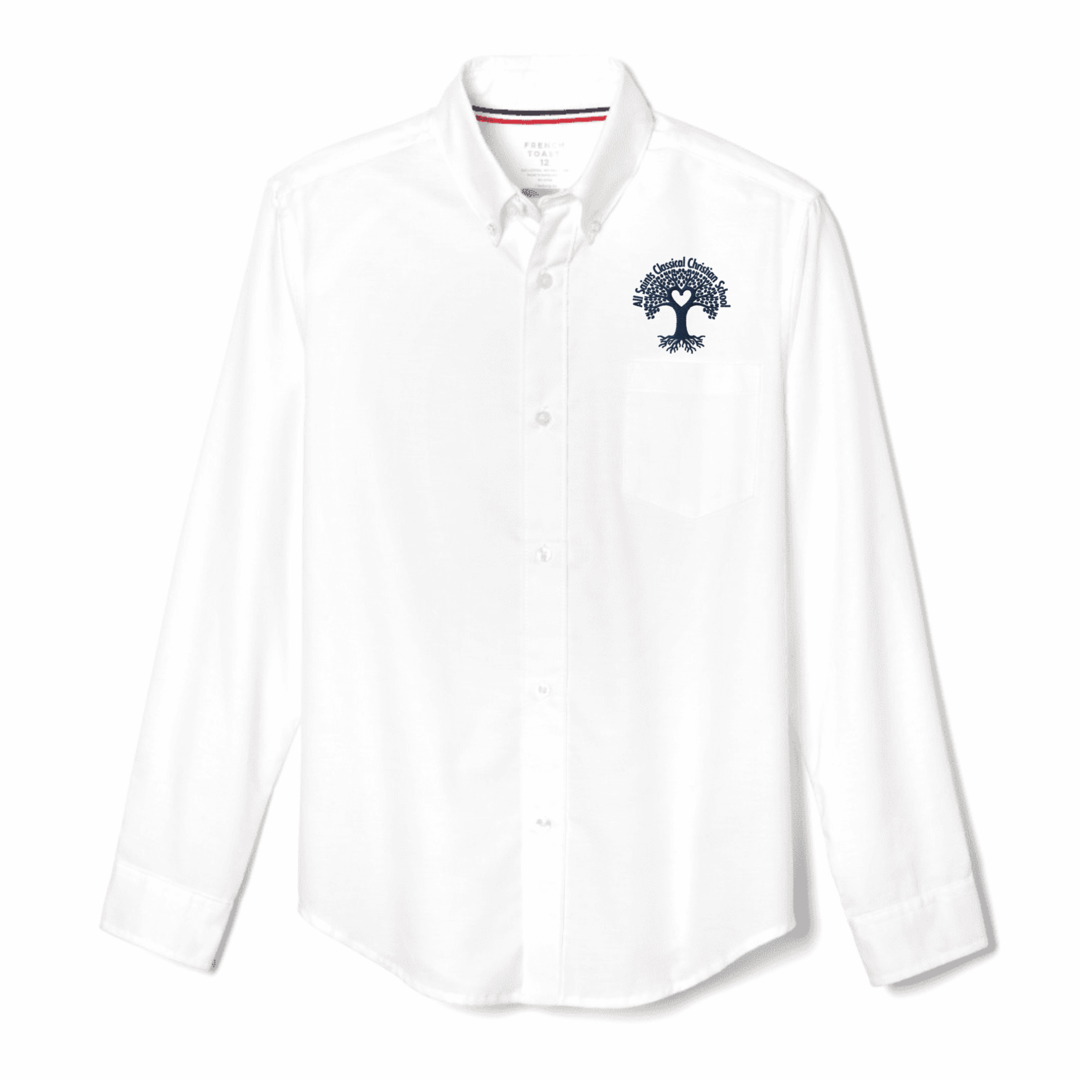All Saints Classical - Boy's / Young Men's Long Sleeve Oxford Shirt - Chapel Uniform