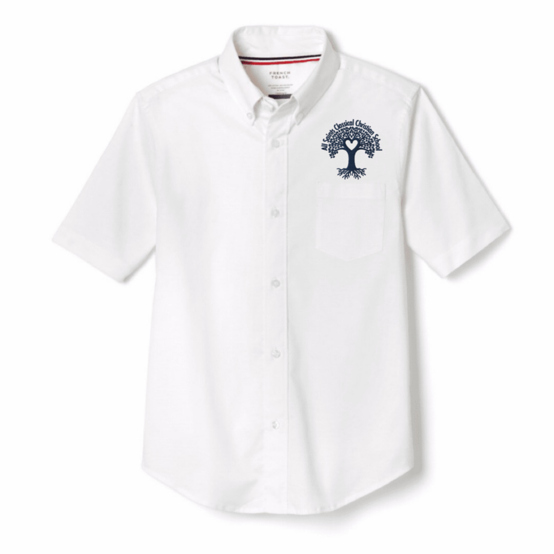 All Saints Classical - Boy's / Young Men's Short Sleeve Oxford Shirt - Chapel Uniform