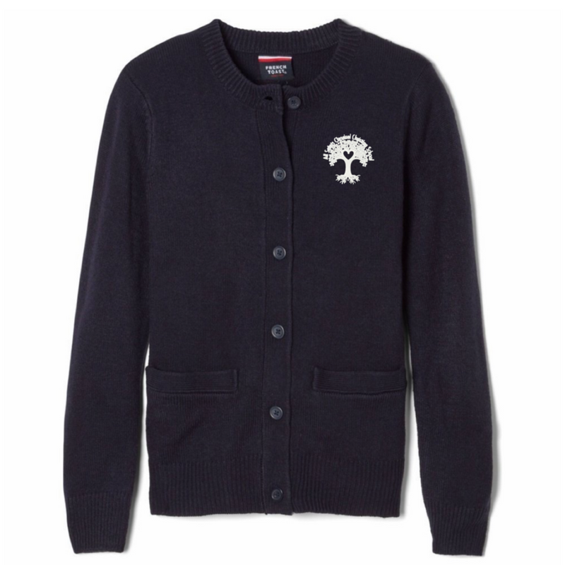 All Saints Classical  - Girl's / Women's Crewneck Cardigan Sweater
