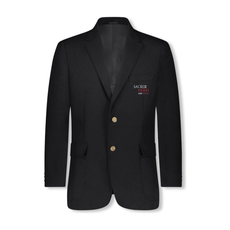 Sacred Heart - Unisex Single Breasted Navy Blazer - Adult Long