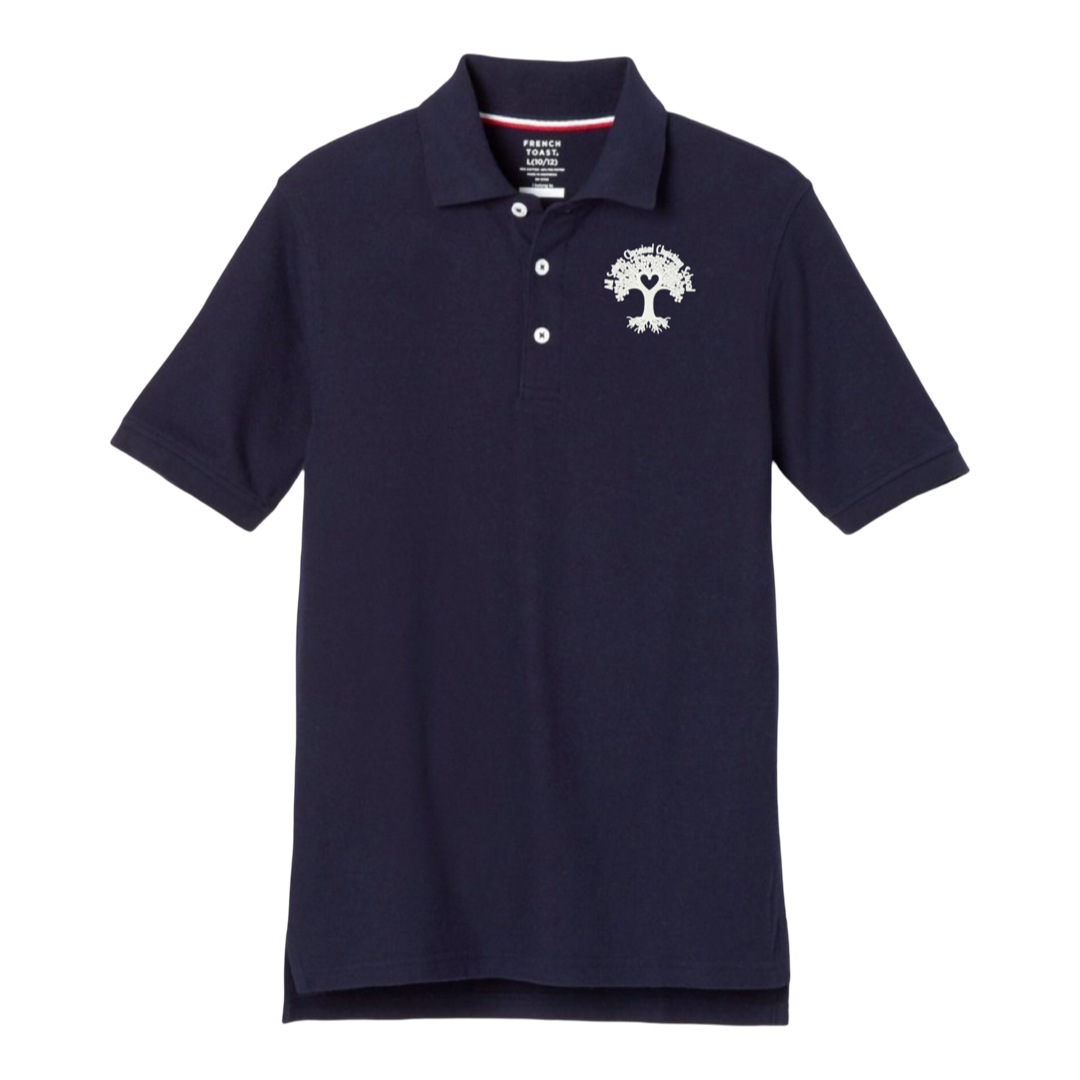All Saints Classical - Youth / Adult Co-Ed Short Sleeve Pique Polos