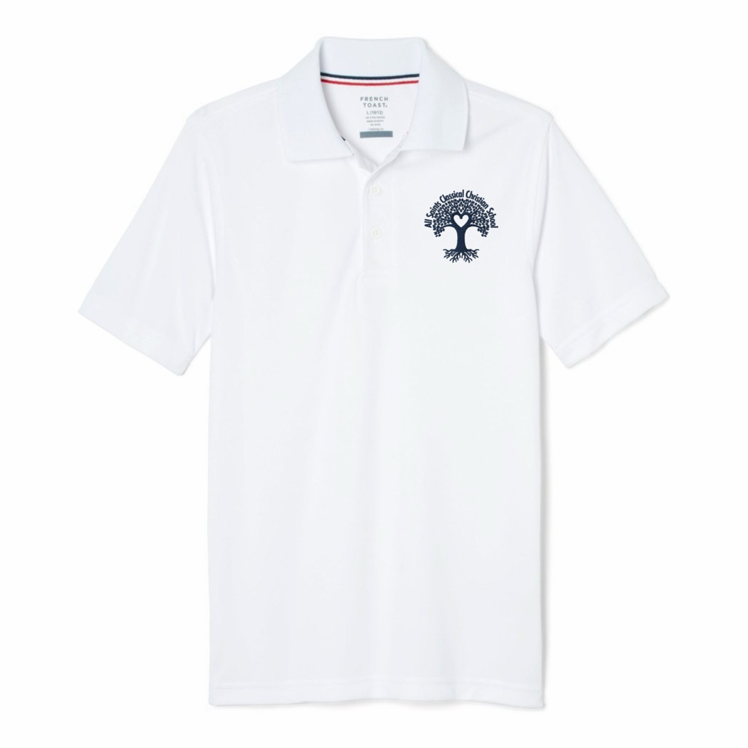 All Saints Classical - Youth / Adult Co-Ed Short Sleeve Moisture Wicking Polo