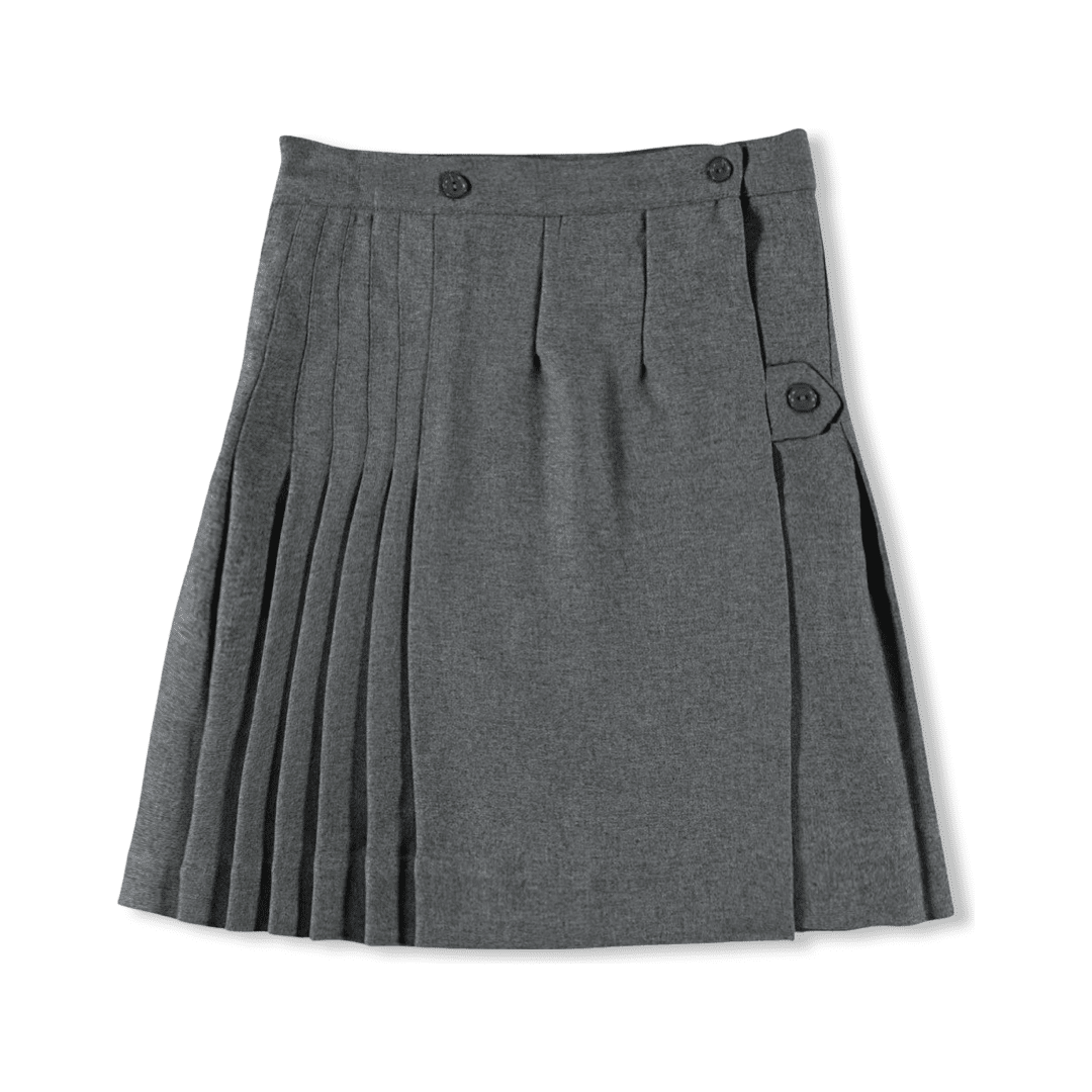 A+ Solid Polyester Kilt Junior&#39;s  - Medium Gray