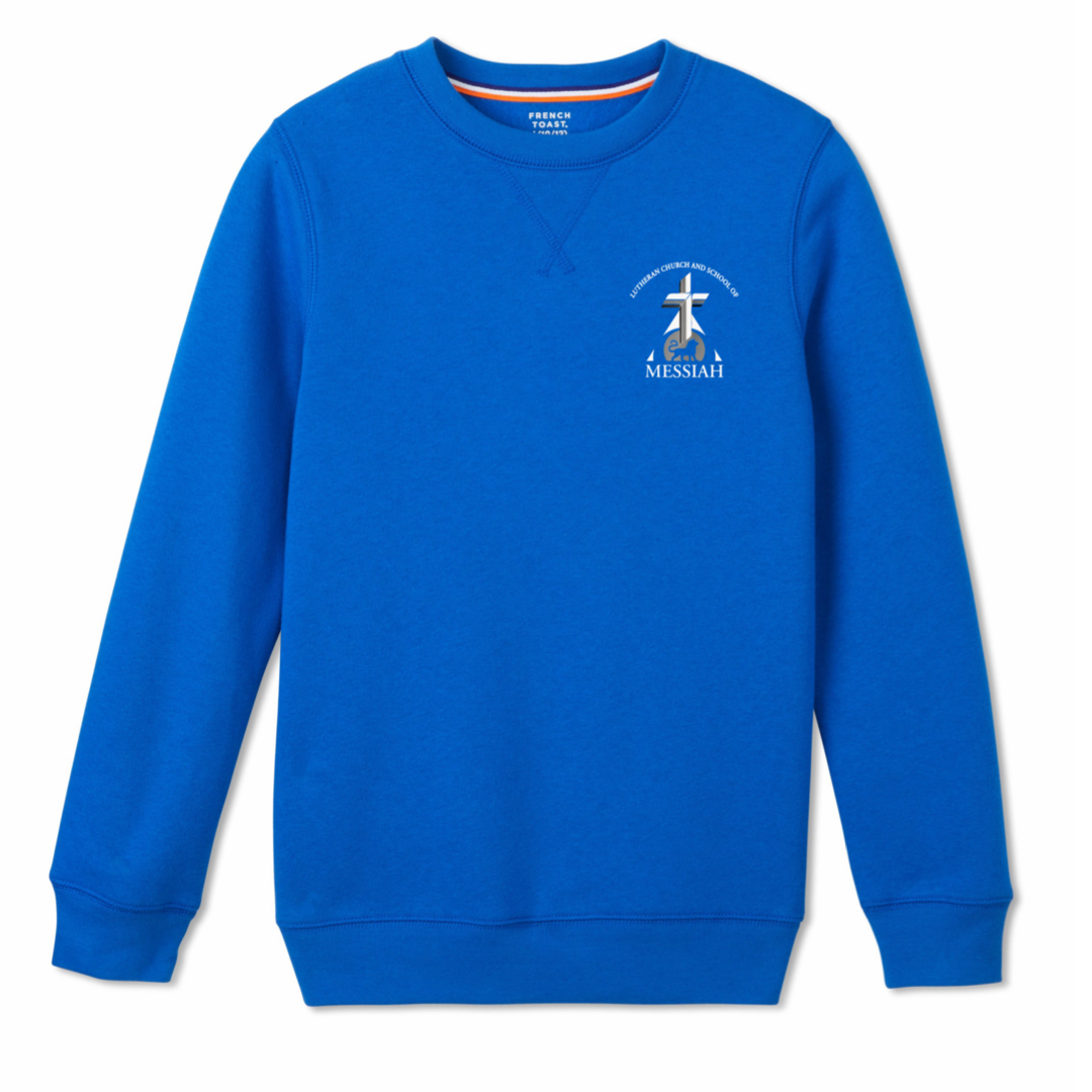 Messiah Lutheran School - Co-Ed Youth / Adult Crewneck Fleece Sweatshirt