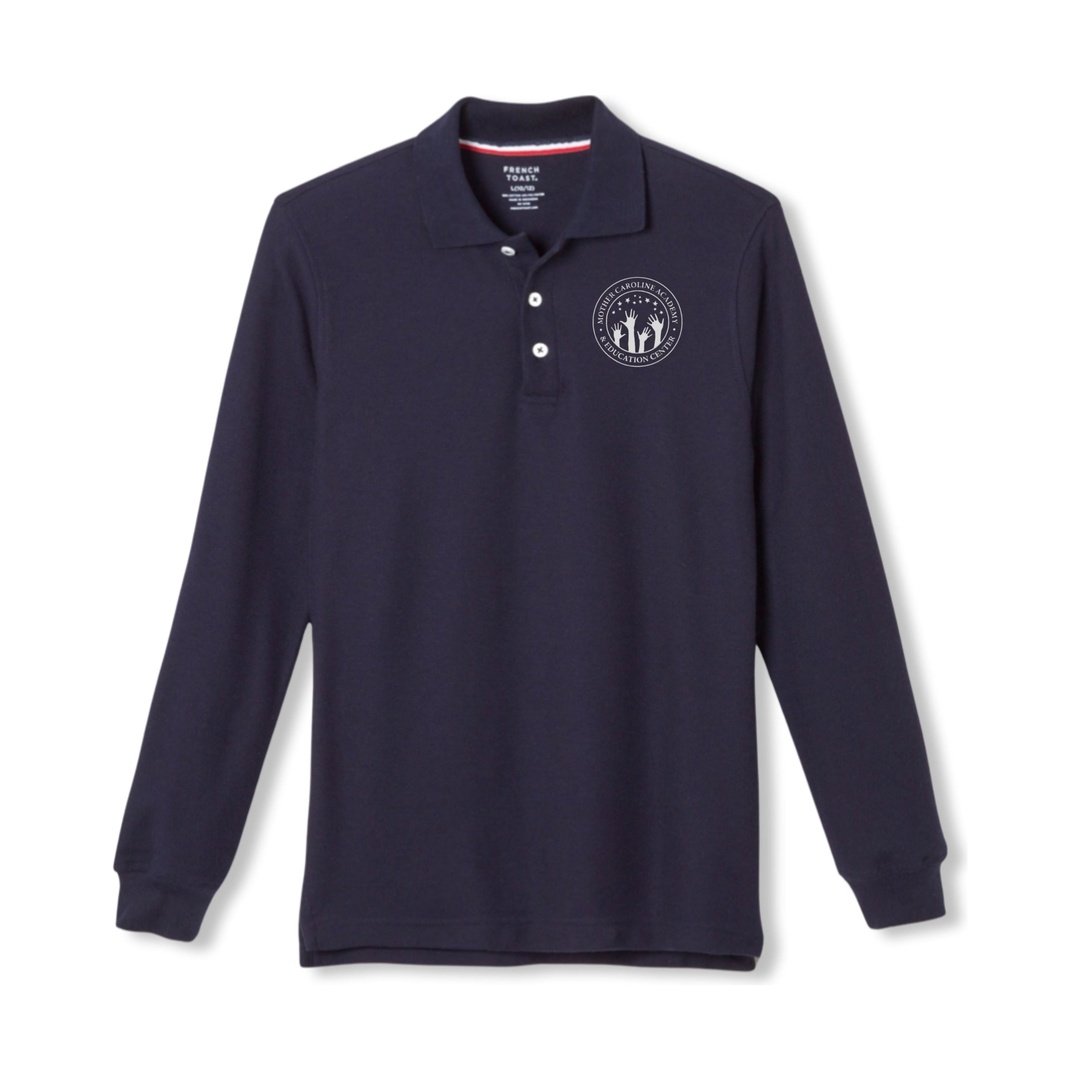 MCA - Navy Long Sleeve Polo - Grades 3 - 7th -Adult