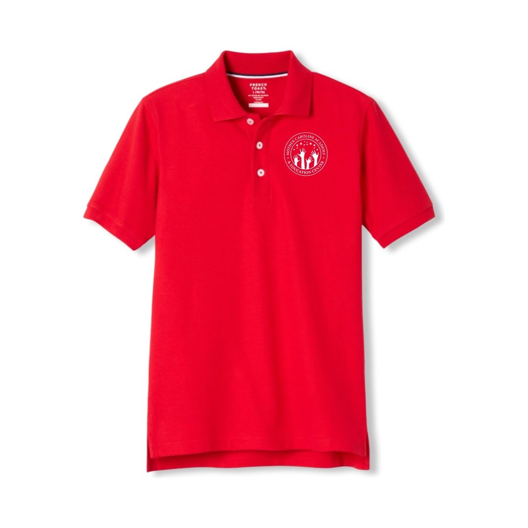 MCA - Red Short Sleeve Polo - 8th Grade - Adult
