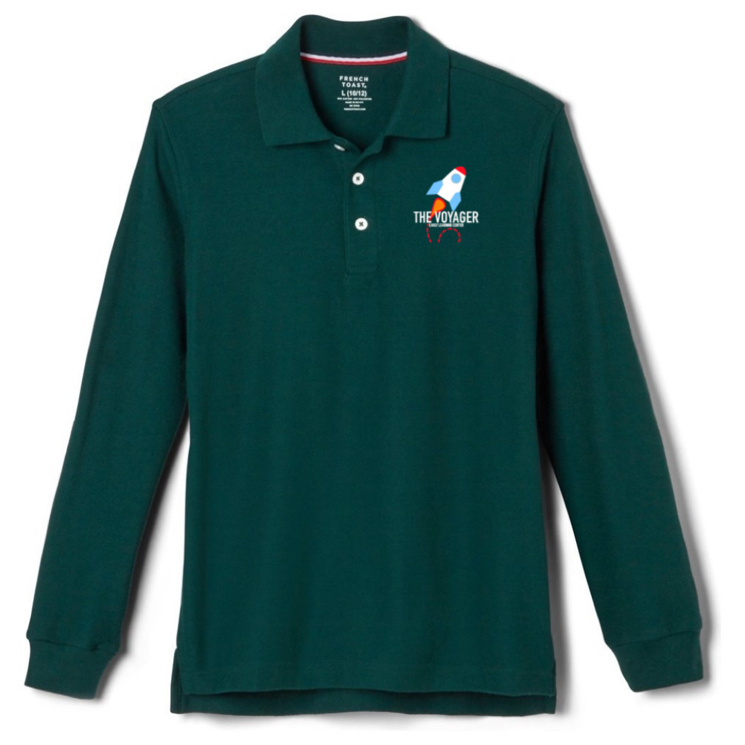 The Voyager ELC- Co-Ed Long Sleeve Pique Polo - Regular / Husky