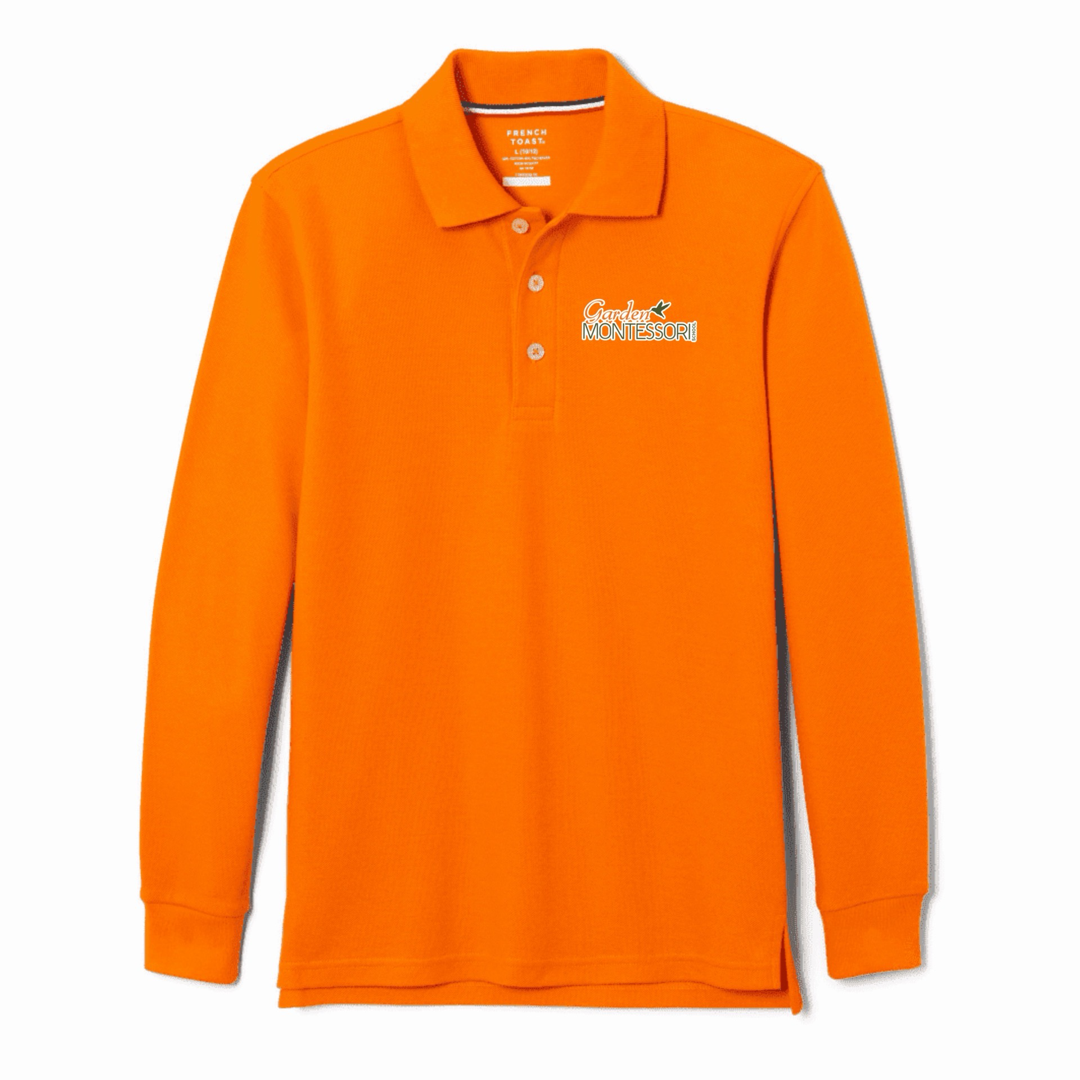 Garden Montessori School - Youth Co-Ed Long Sleeve Piqué Polo