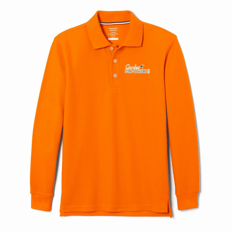 Garden Montessori School - Youth Co-Ed Long Sleeve Piqué Polo