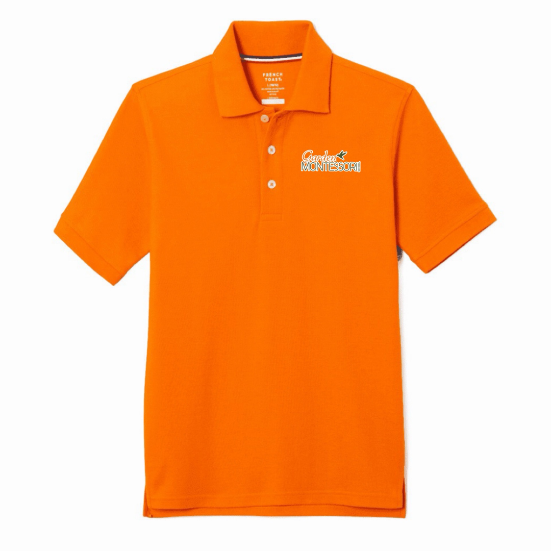 Garden Montessori School Youth Co-Ed Short Sleeve Pique Polos