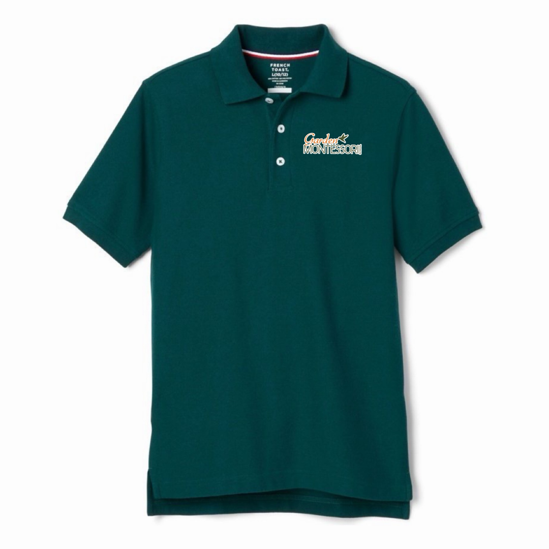 Garden Montessori School Youth Co-Ed Short Sleeve Pique Polos