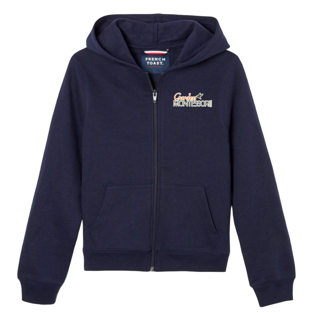 Garden Montessori School - Youth Co-Ed Fleece Full Zip Hoodie