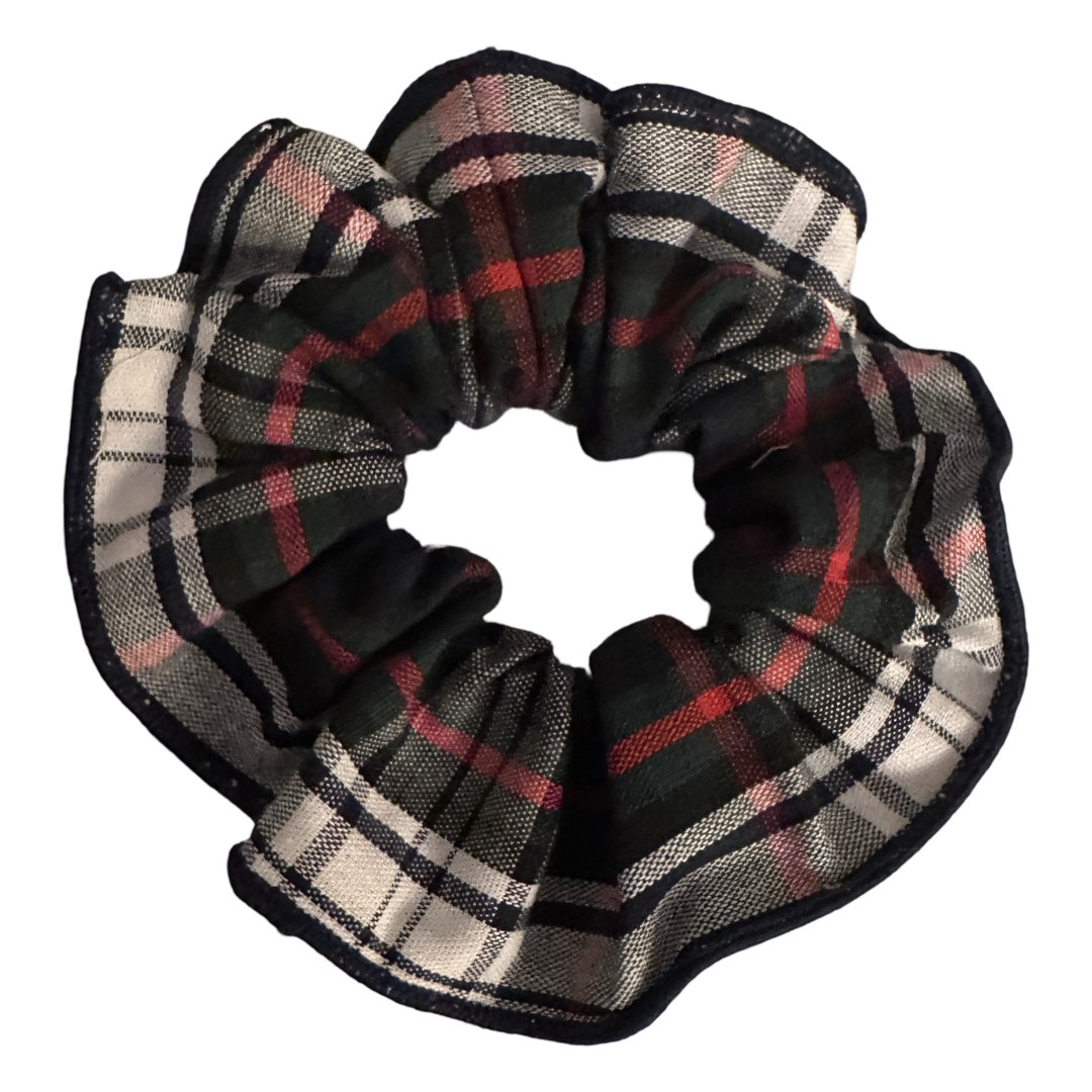 Scrunchie with Merrowed Edge - Plaid P49