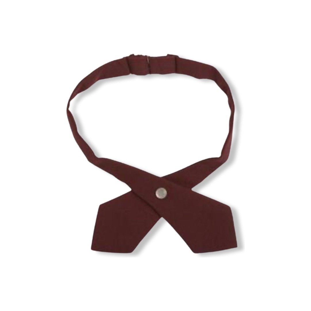 Girls Crossover Tie - One Size -Burgundy
