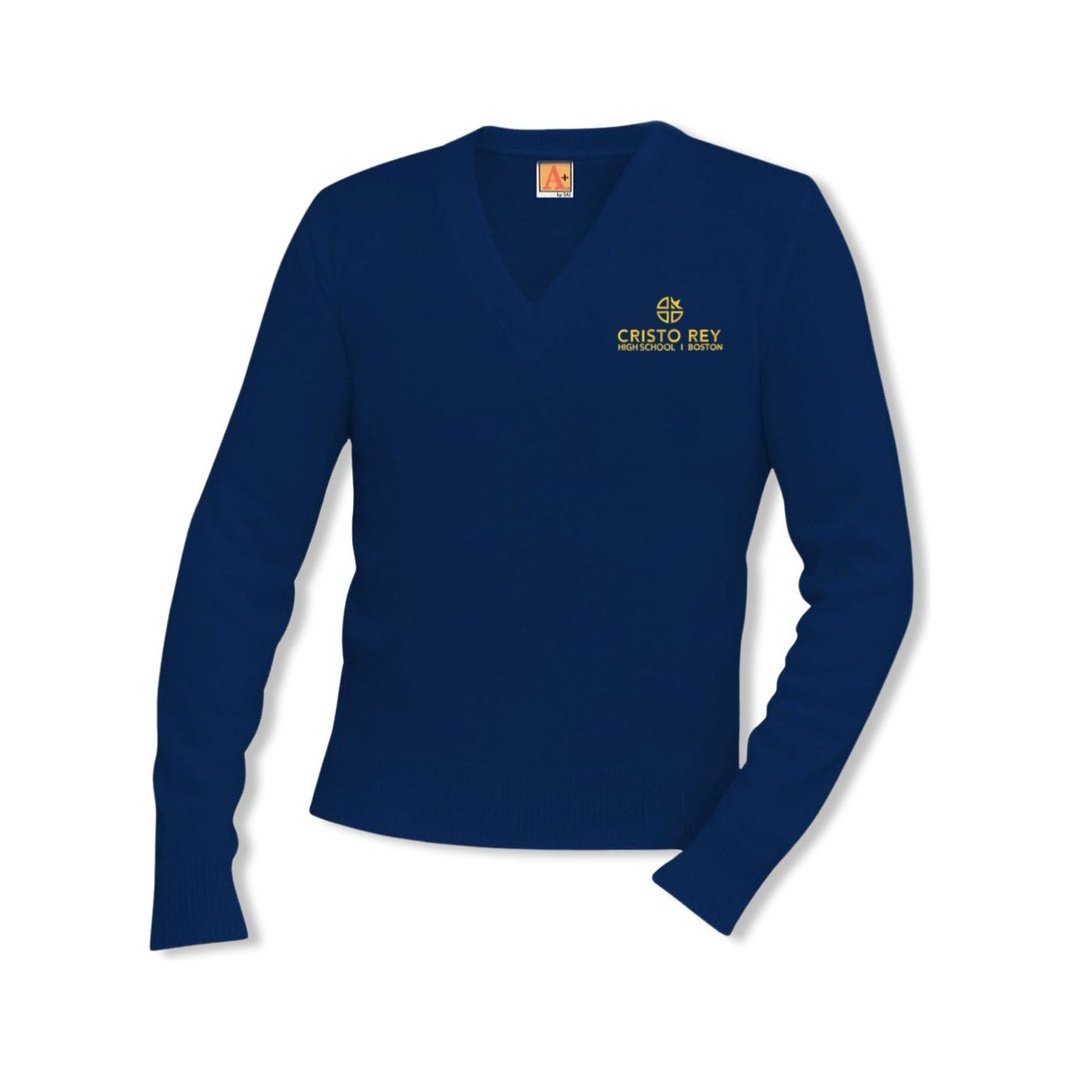 Cristo Rey HS - A+ Unisex V-Neck Pull-Over Sweater