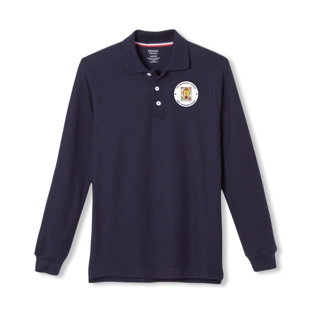 Haynes EEC - Long Sleeve Navy Polo - Kids