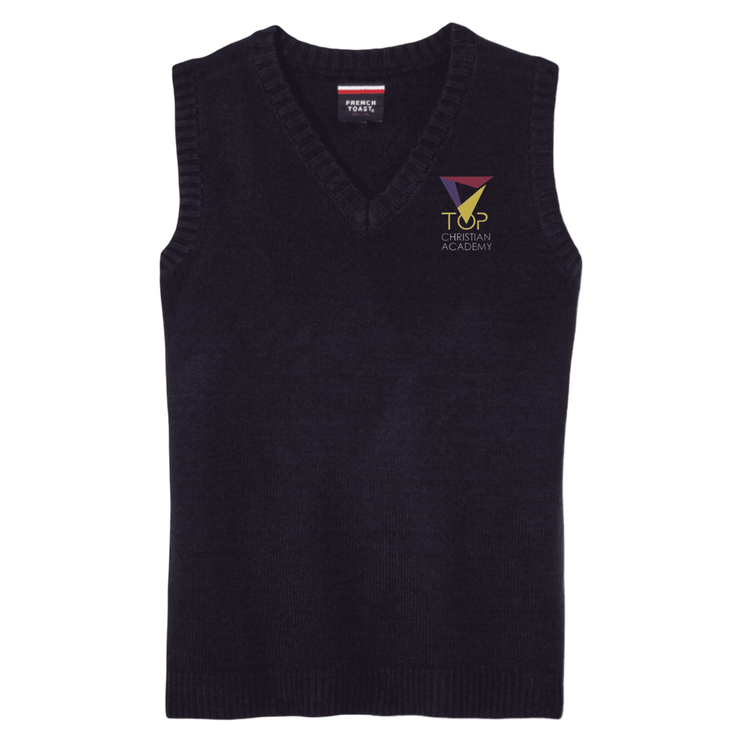 TOP Christian Academy - Co-Ed Youth / Adult  V-Neck Sweater Vest