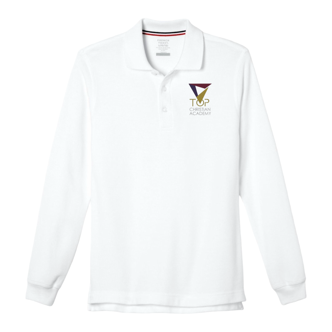 TOP Christian Academy - Co-Ed Youth / Adult Long Sleeve Pique Polo