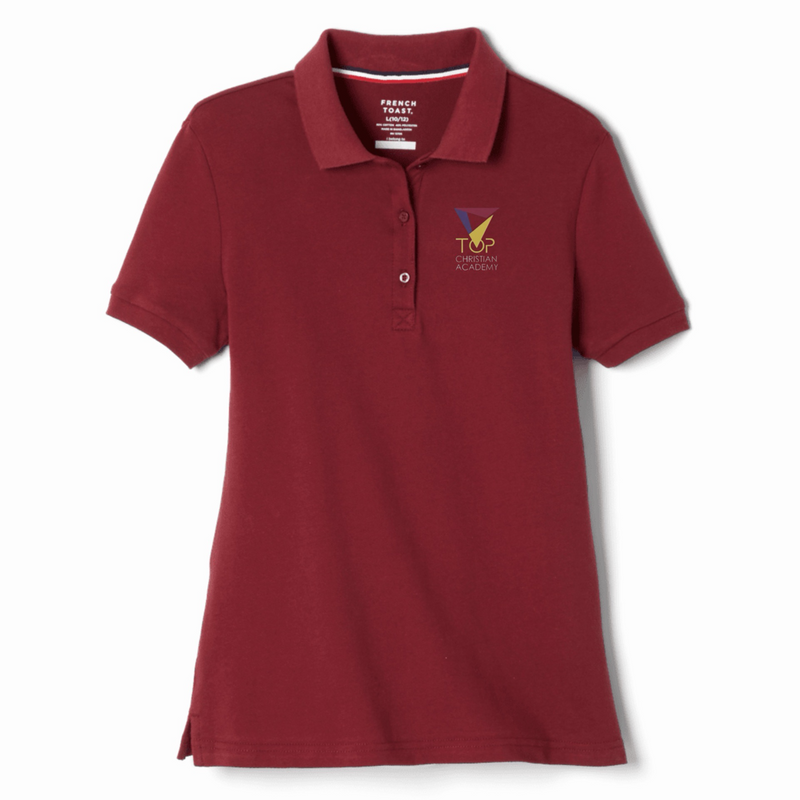 TOP Christian Academy - Girl's Short Sleeve Stretch Pique