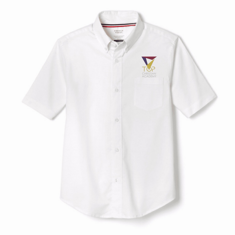 TOP Christian Academy - Boy's / Young Men's White Short Sleeve Oxford