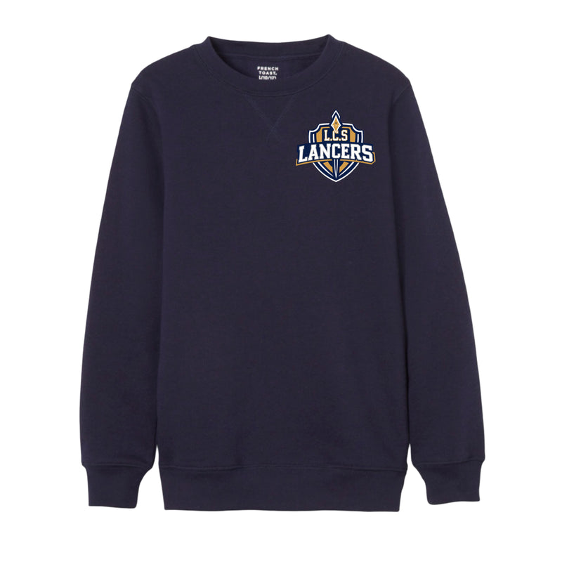 Litchfield Christian School- Spirit-Wear - Co-Ed Youth / Adult Fleece Crewneck Sweatshirt