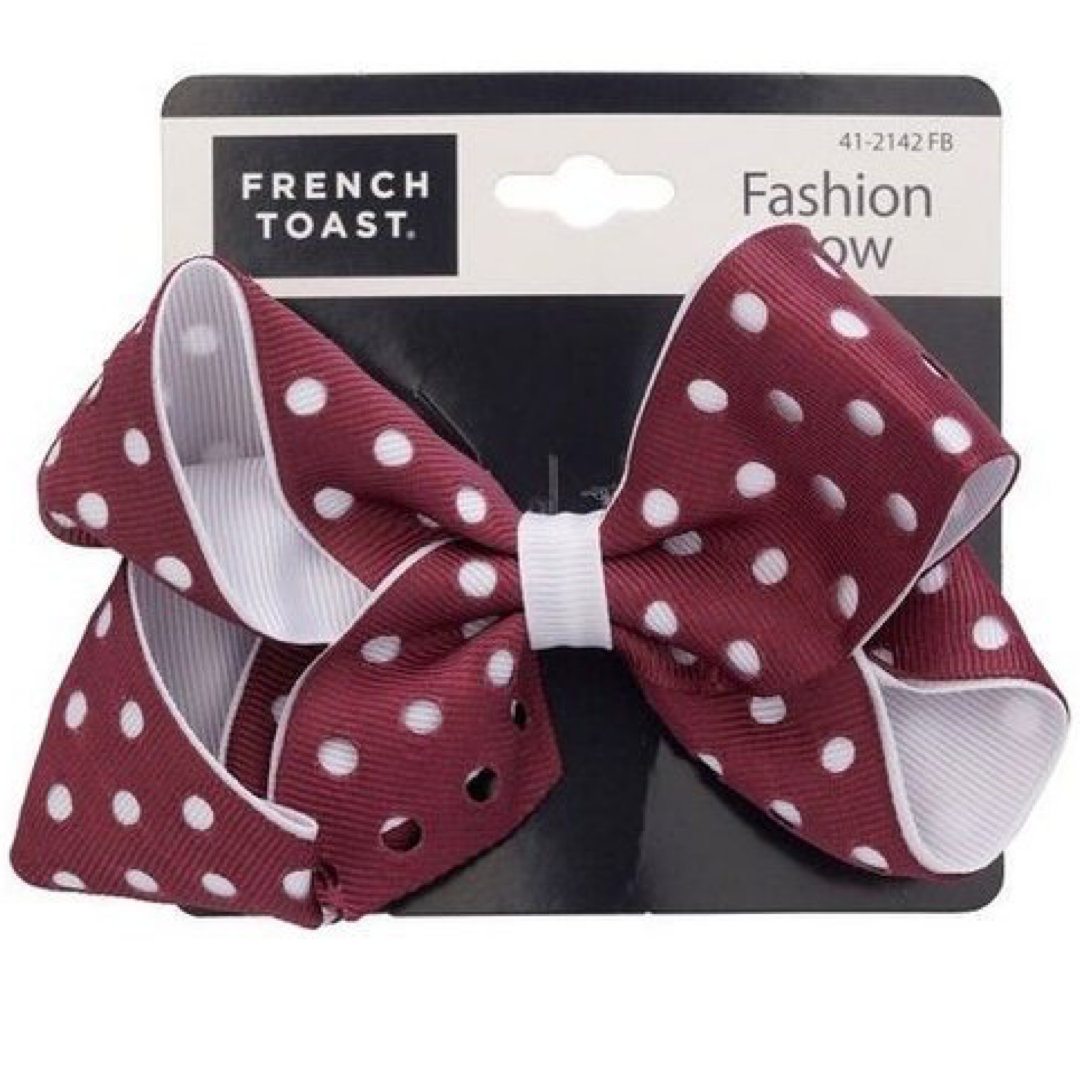 Polka Dot Bow Barrette