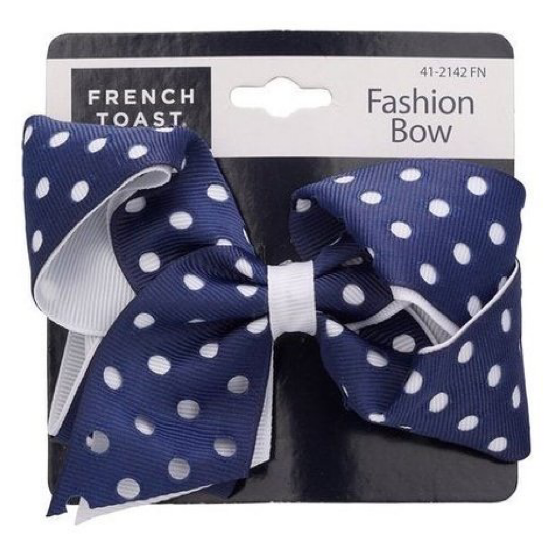 Polka Dot Bow Barrette