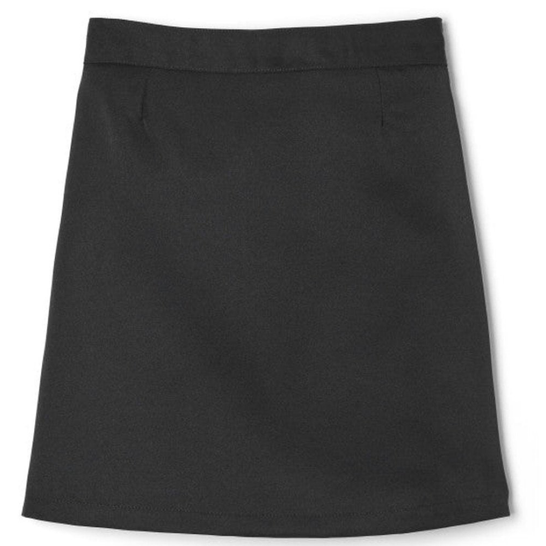 Plus Size -  2 Tab At the Knee Front Pleated Skirt