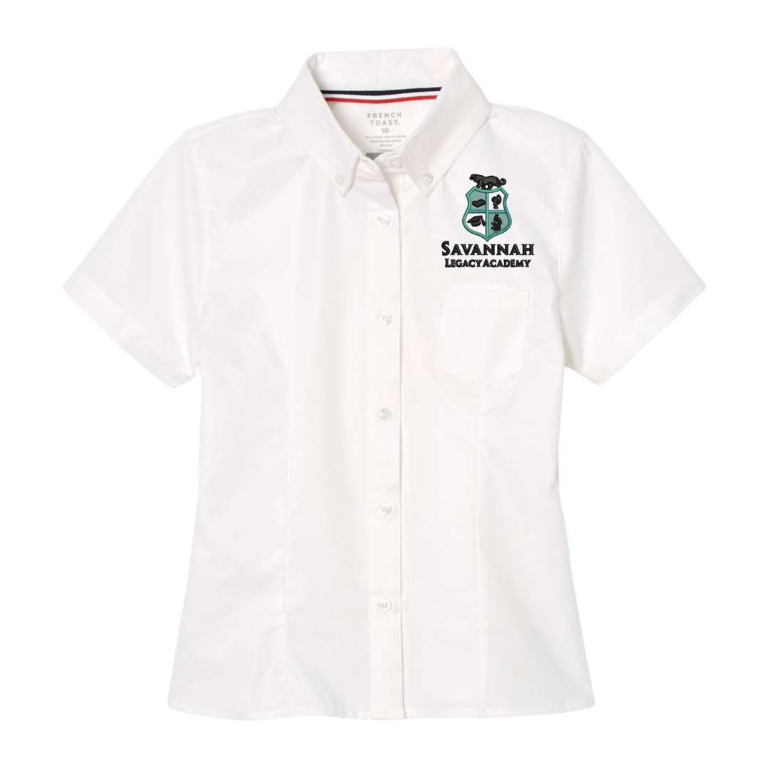 Savannah Legacy Academy - Girl's / Women's Short Sleeve Feminine Fit Oxford Shirt