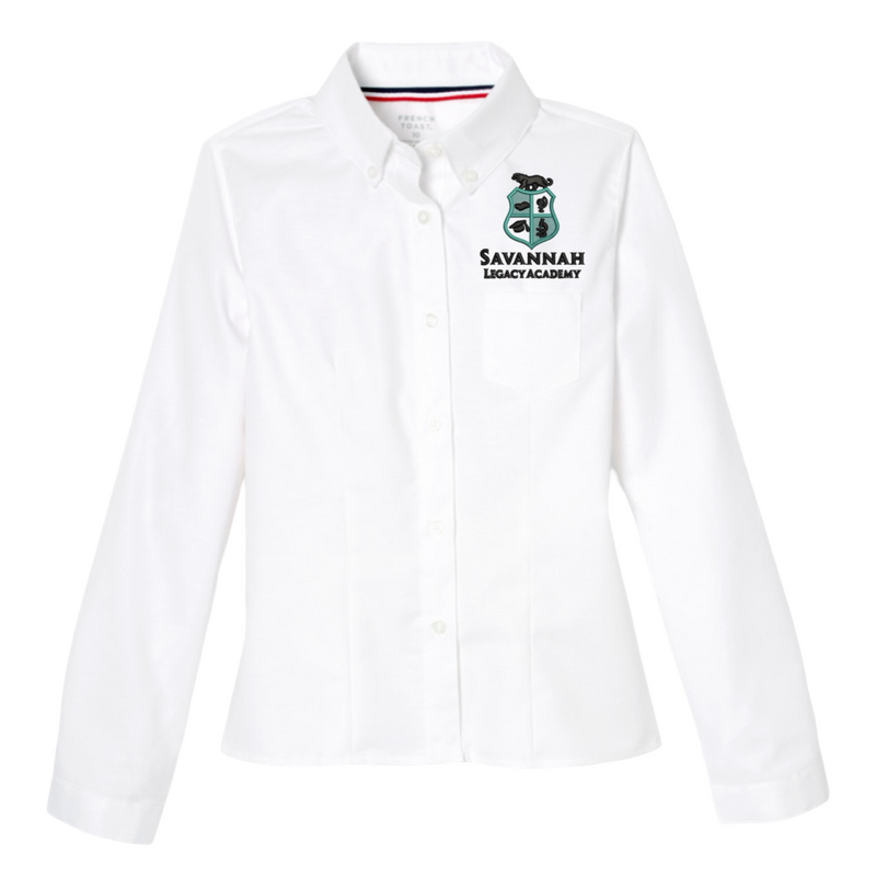 Savannah Legacy Academy - Girl's / Women's Long Sleeve Fitted Oxford Shirt