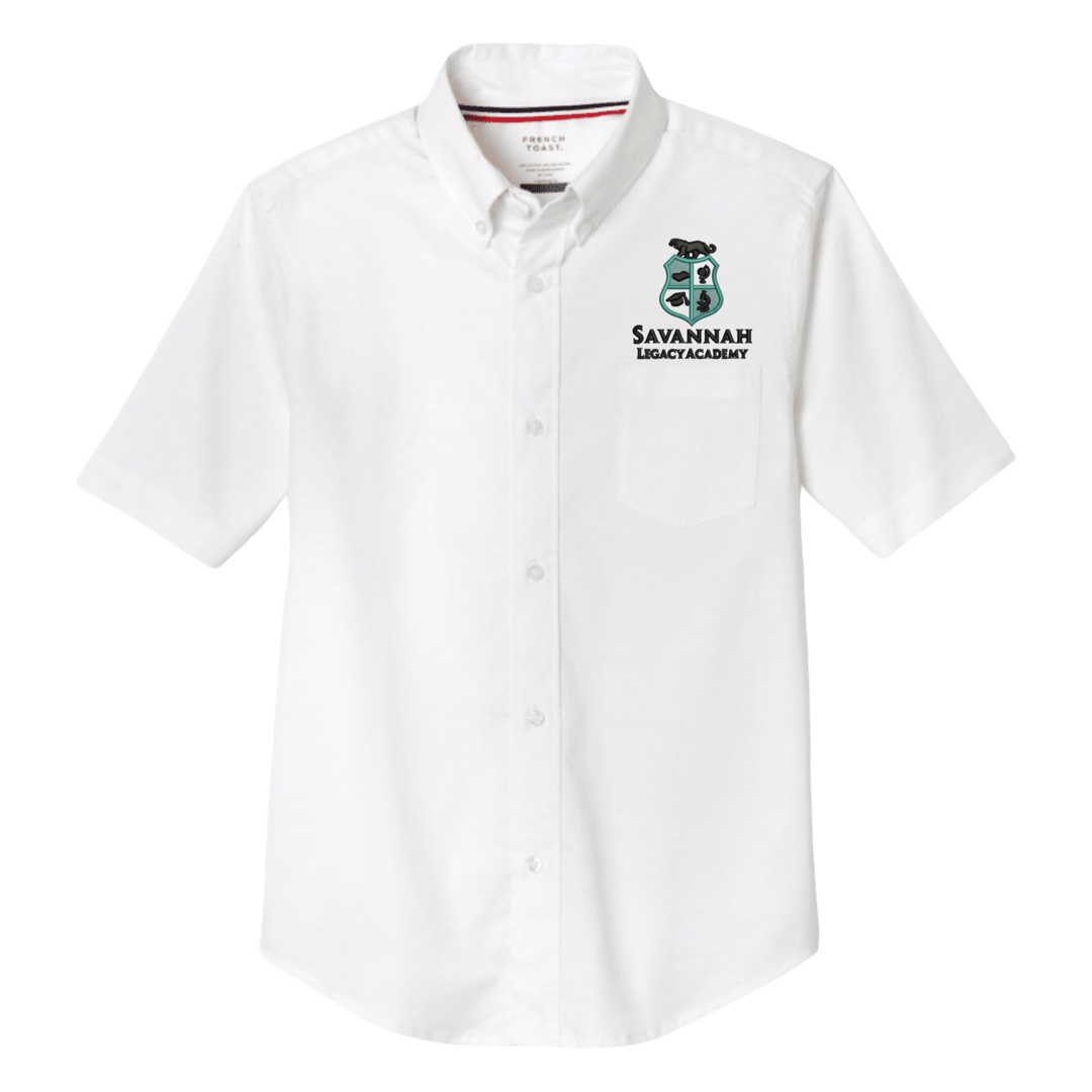 Savannah Legacy Academy- Boy's / Young Men's White Short Sleeve Oxford