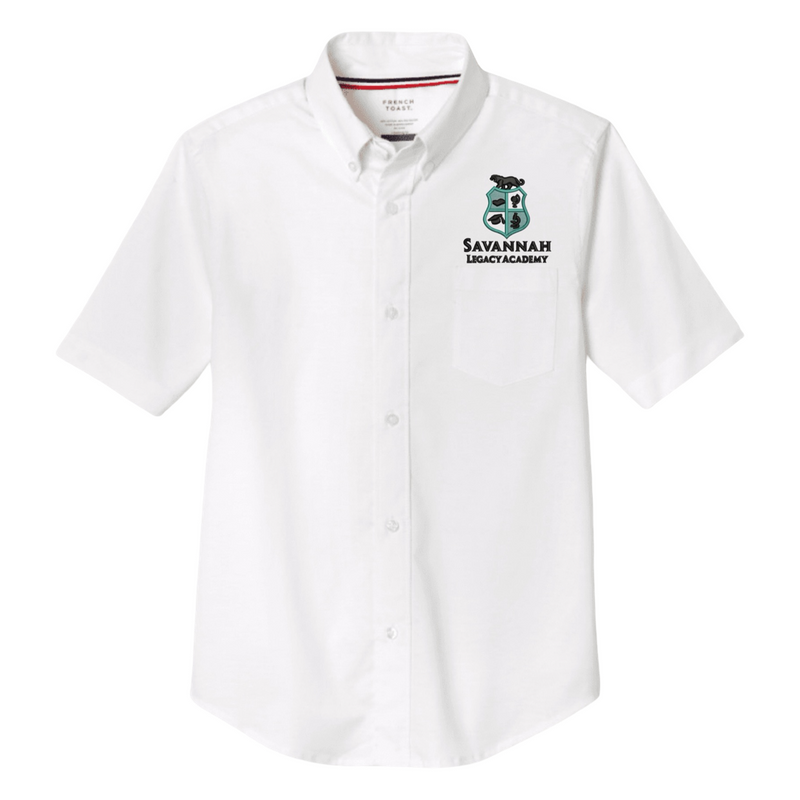 Savannah Legacy Academy- Boy's / Young Men's White Short Sleeve Oxford