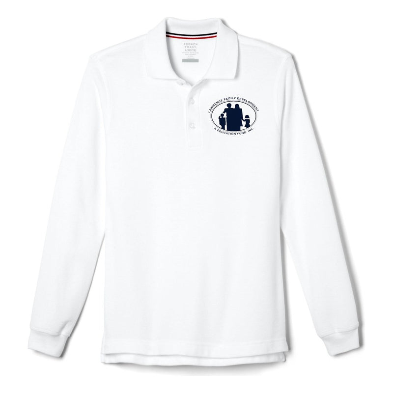 LFDCS - Long Sleeve White Polo -Adult