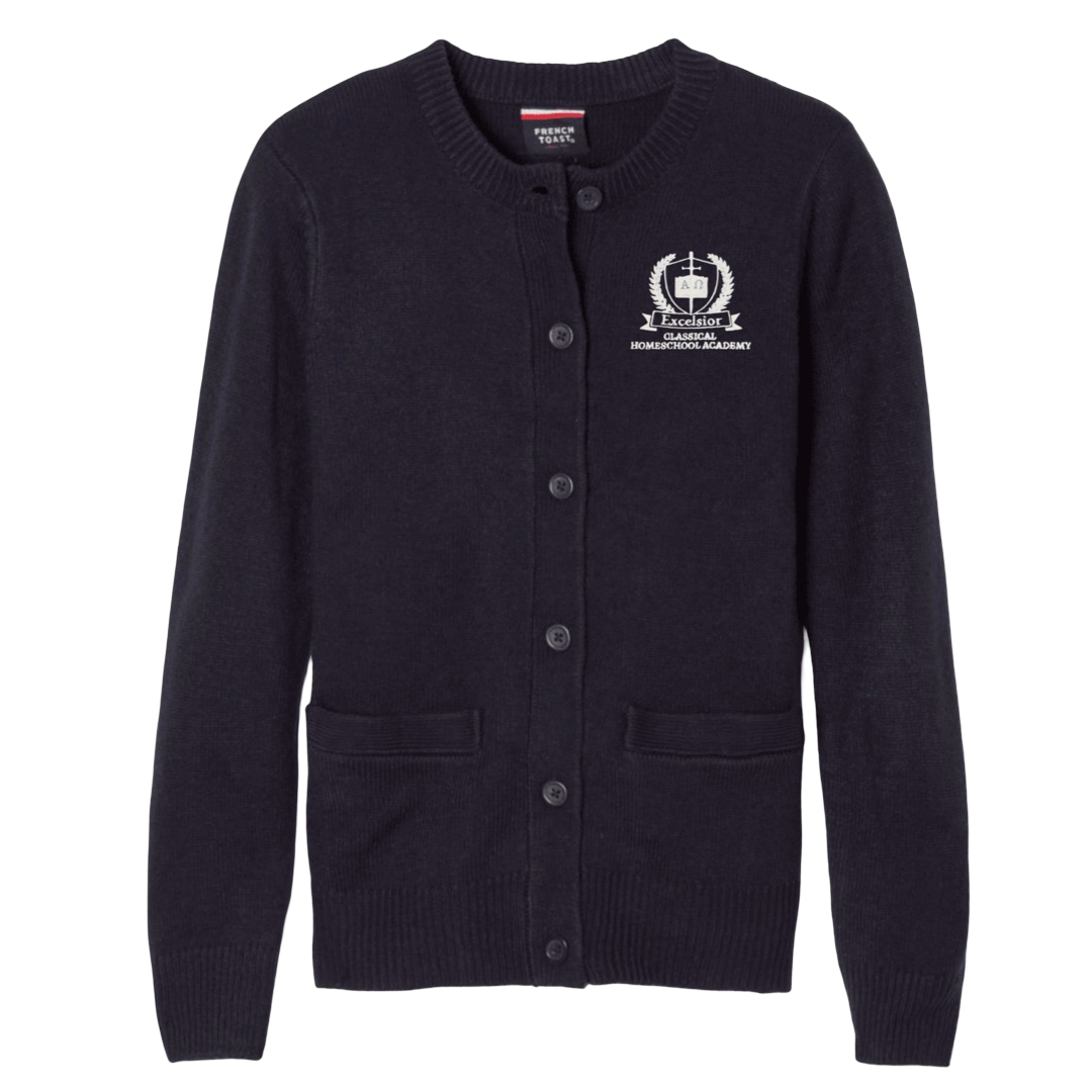 Excelsior Classical - Girls Anti-Pill Crewneck Cardigan