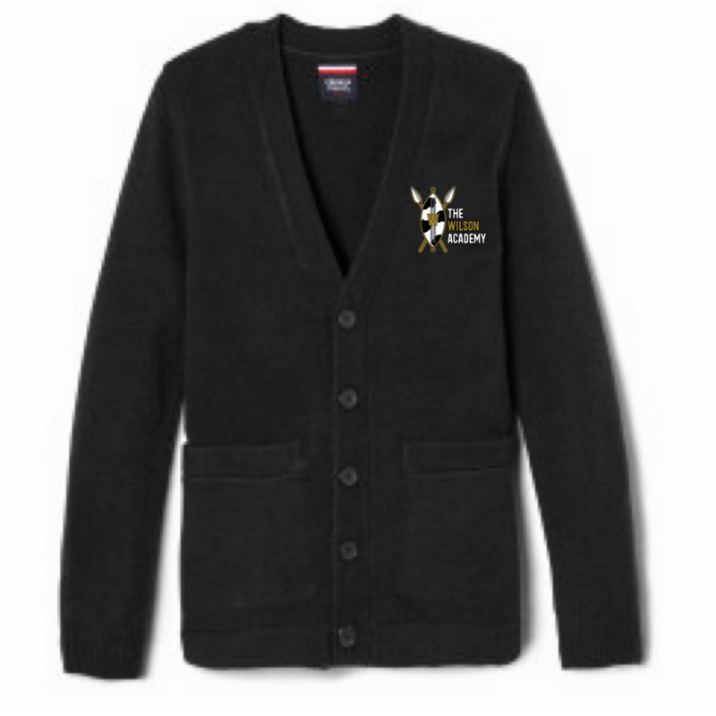The Wilson Academy - Co-Ed Youth / Young Adult V-Neck Cardigan - K-12