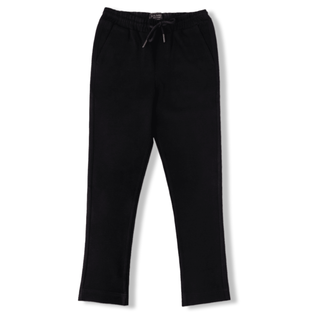 Leo &amp; Zachary -  Boys Slim Fit 4 Way Stretch Jogger Pants- Black