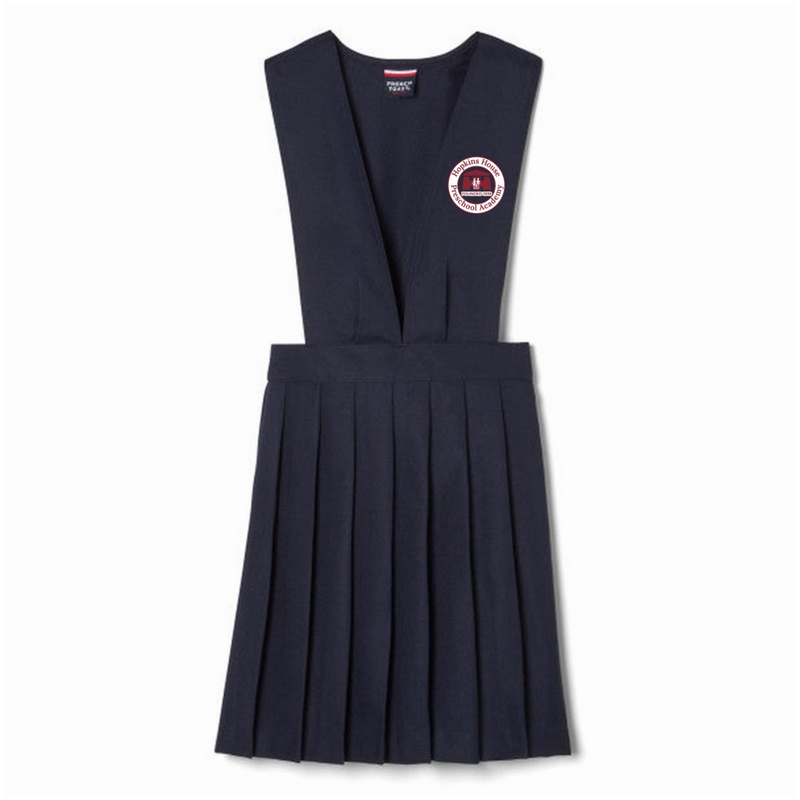 Hopkins House - Girl's V-Neck Pleated Jumper