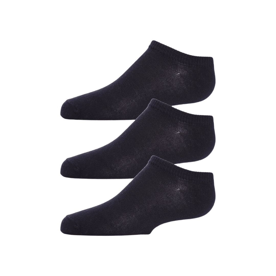 Memoi Kids Low Cut Cotton Blend Socks 3-PACK