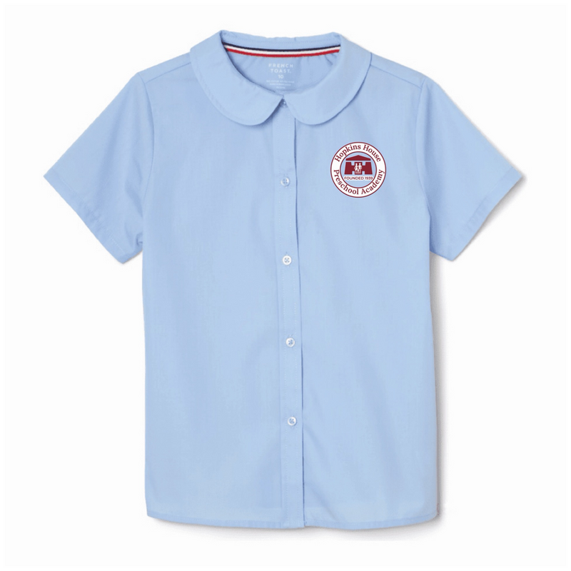 Hopkins House  - Girl's Short Sleeve Peter Pan Blouse