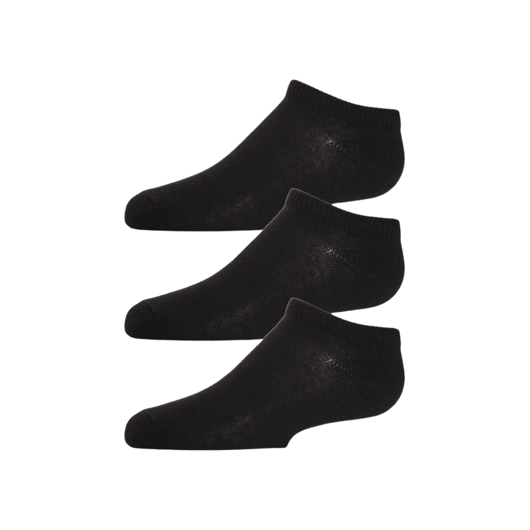 Memoi Kids Low Cut Cotton Blend Socks 3-PACK