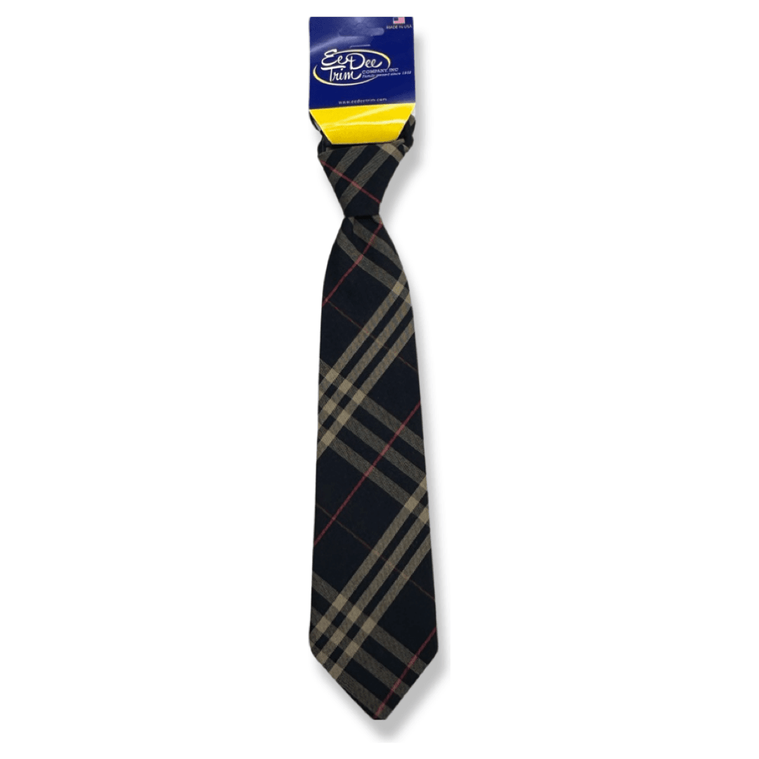 Brockton Area SDA - Boy&#39;s Plaid Pre-Tied Tie w/ Neck Strap