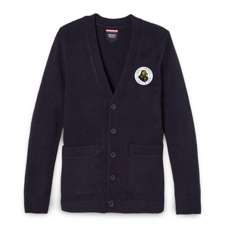 Liberty Christian Classical - Youth / Adult Co-Ed V-Neck Cardigan Sweater K-7th