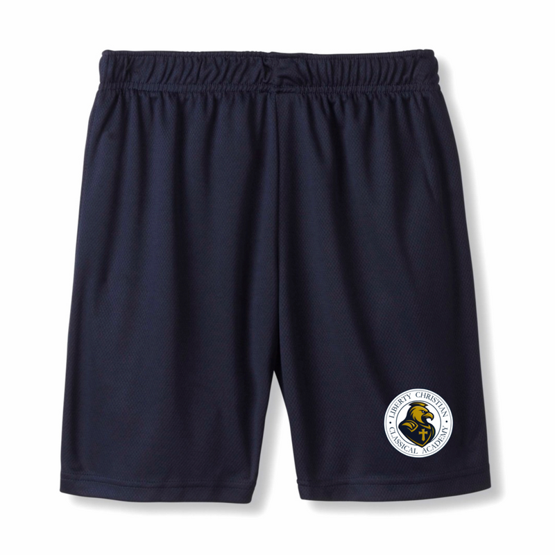 Liberty Christian Classical - Youth / Adult Co-Ed Mesh Gym Shorts - K -7th