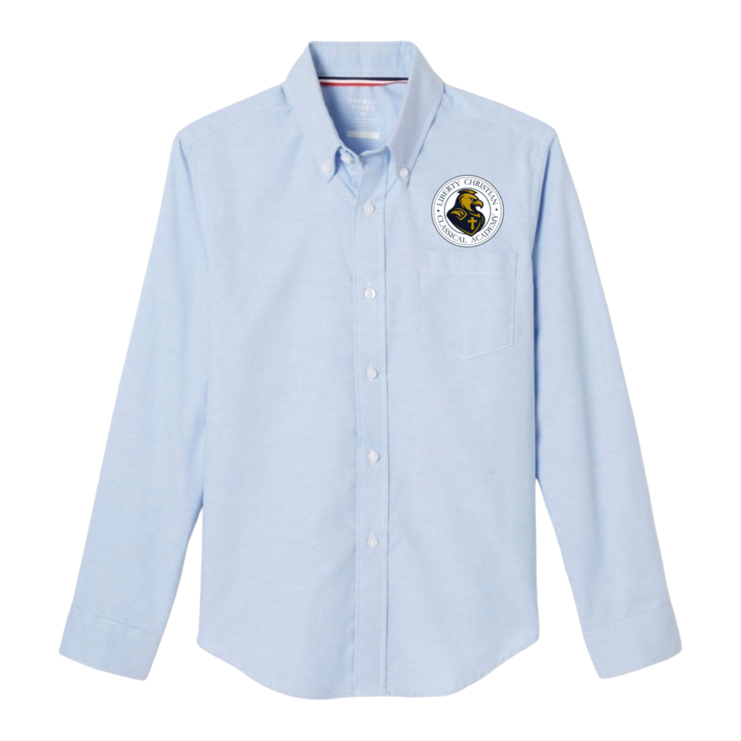 Liberty Christian Classical - Boy's / Young Men's Long Sleeve Oxford Shirt - K-7th