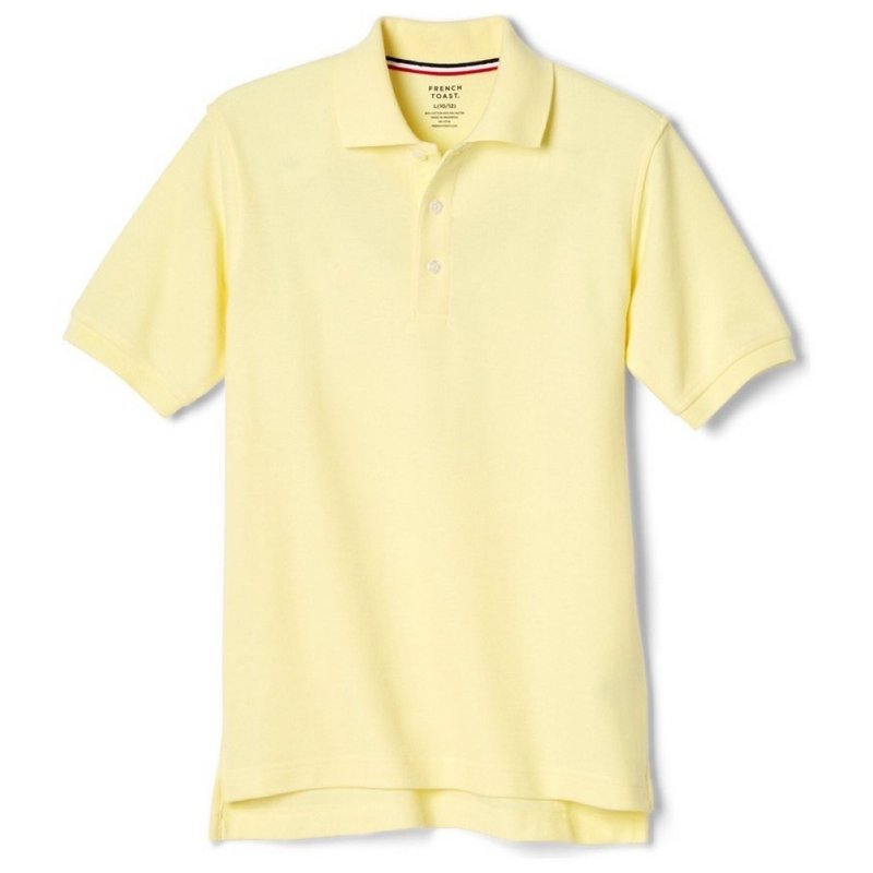 New Horizon - Youth / Adult Co-Ed Yellow Short Sleeve Pique Polo - No Logo - 6th - 8th